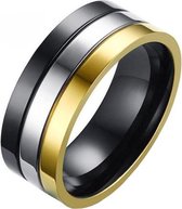Mendes mannen ring Triple Color-21mm
