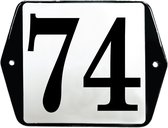 Modèle de numéro de maison en émail oreille - 74