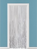 Vliegengordijn/deurgordijn PVC cortina doorzichtig/Zwart/Grijs - 90 x 220 cm - Insectenwerende vliegengordijnen