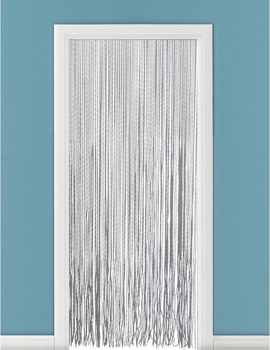 Vliegengordijn/deurgordijn PVC cortina doorzichtig/Zwart/Grijs - 90 x 220 cm - Insectenwerende vliegengordijnen