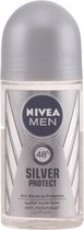 MULTI BUNDEL 5 stuks Nivea MEN SILVER PROTECT - deodorant - roll-on 50 ml