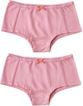 Little Label - meisjes - onderbroek (2 stuks) - roze - maat 86/92 - bio-katoen
