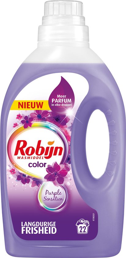 Robijn Purple - 110 Wasbeurten - Wasmiddel - Kwartaalbox | bol.com