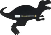 Zwart dinosaurus krijtbord 48 cm inclusief stift