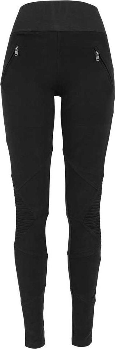 Urban Classics Interlock High Waist Dames Legging – L Zwart