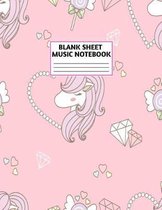 Blank Sheet Music Notebook