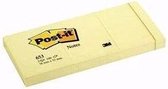Post-it Notes, 38 x 51 mm, geel, blok van 100 vel, 12 blokken