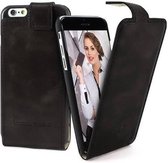 Bouletta Lederen iPhone 8 Hoesje - Flip Case - Rustic Black