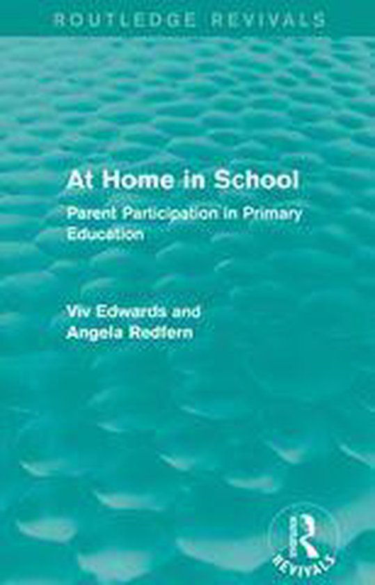 Routledge Revivals - At Home in School (1988) - cover