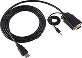 HDMI naar VGA kabel met audio, 3 meter