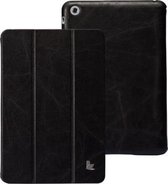 JisonCase vintage leren smart cover iPad mini 1/2/3 (hoes) - zwart