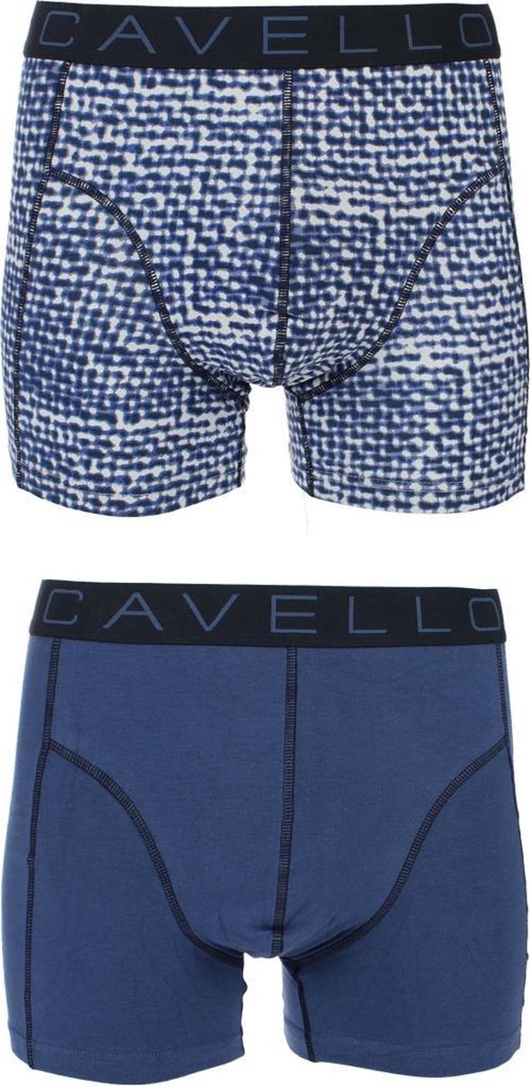 Cavello - 2-pack Boxershorts Blauw / Print - S