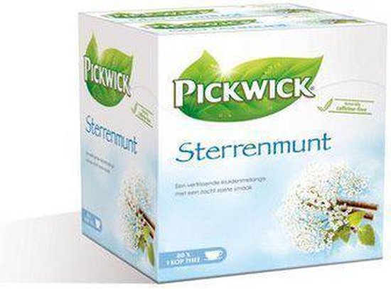 Pickwick Sterrenmunt Thee - 2 gram sterrenmunt - 4x20 zakjes