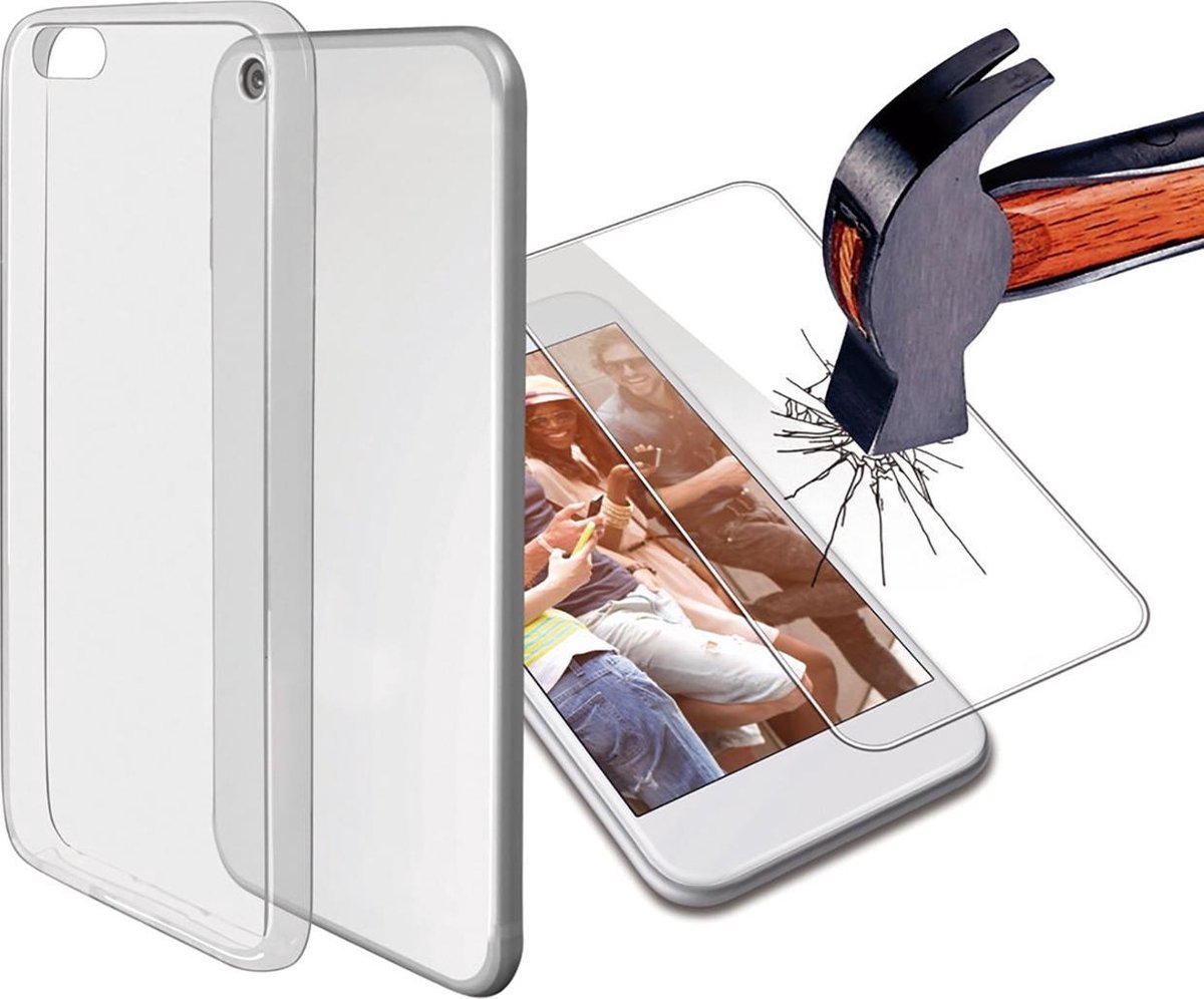 Pack Ultra Dun Fusion Cover + Extreme Screen protector iPhone 7 plus en iPhone 8 Plus