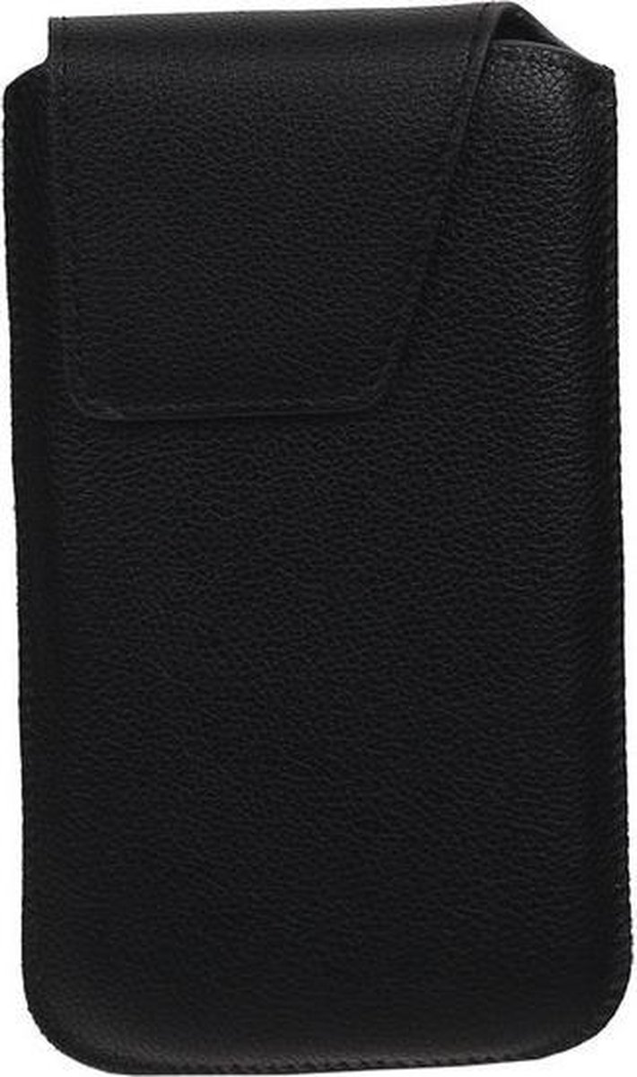 Samsung Galaxy S4 i9500 - Leder look insteekhoes/pouch Model 1 - Zwart M