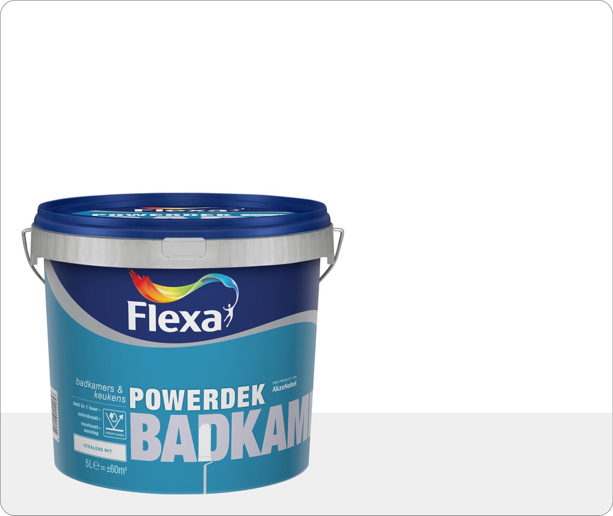 Flexa Powerdek Badkamers Keukens 2,5 L | bol.com
