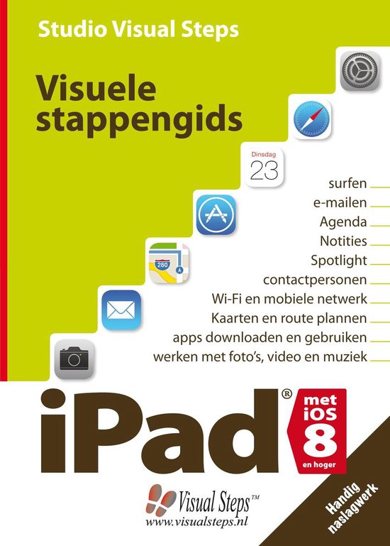Visuele stappengids iPad met iOS 8 - cover