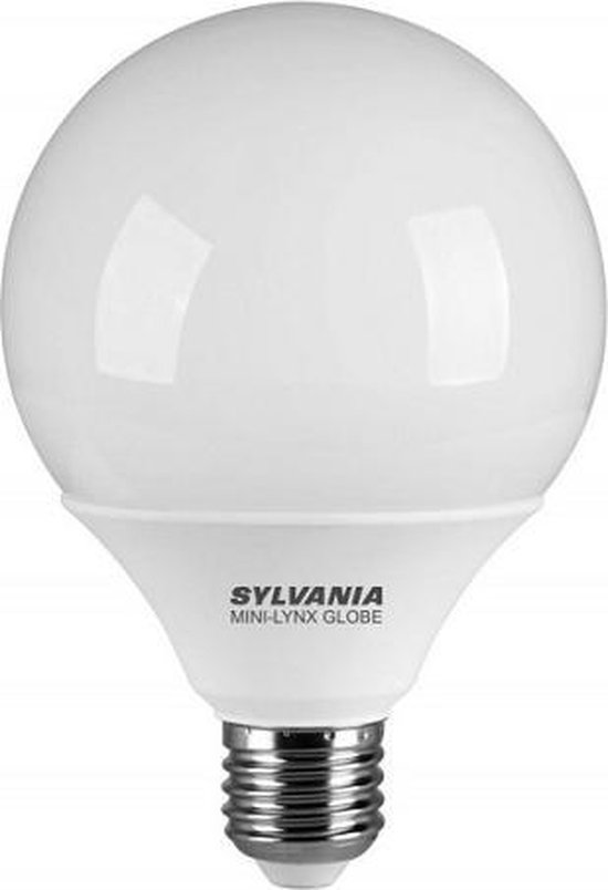 Sylvania E27 20 Watt MINI-LYNX Globe Spaarlamp 1200 lumen, 220-240V |  bol.com
