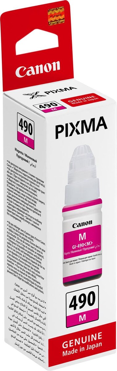 Canon GI-490M magentakleurige inktfles (origineel)