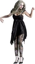 FUNWORLD - Sexy zwart zombie kostuum voor vrouwen - XS