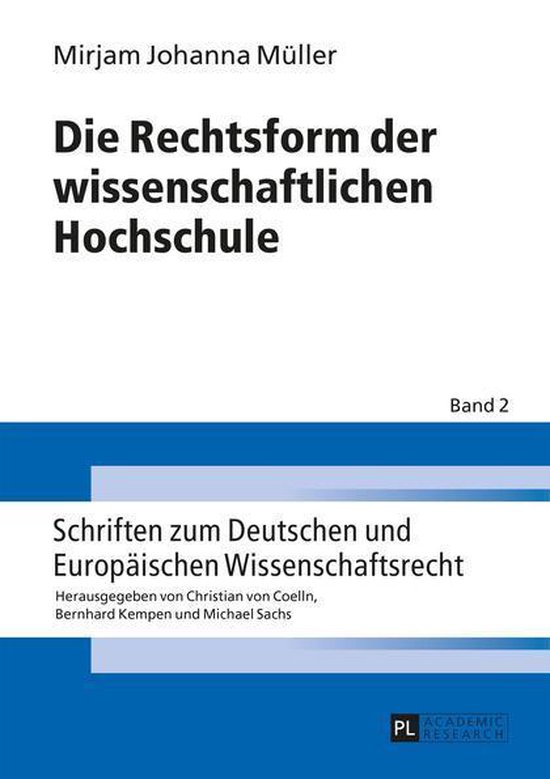 Schriften zum Deutschen und Europaeischen Wissenschaftsrecht ... - cover