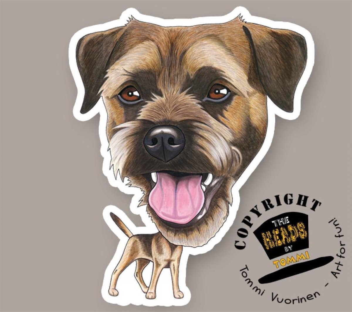 Magneet Hond Border Terrier