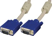 Deltaco RGB-8E, VGA (D-Sub), VGA (D-Sub) Bleu, Câble de moniteur VGA blanc, 20 m