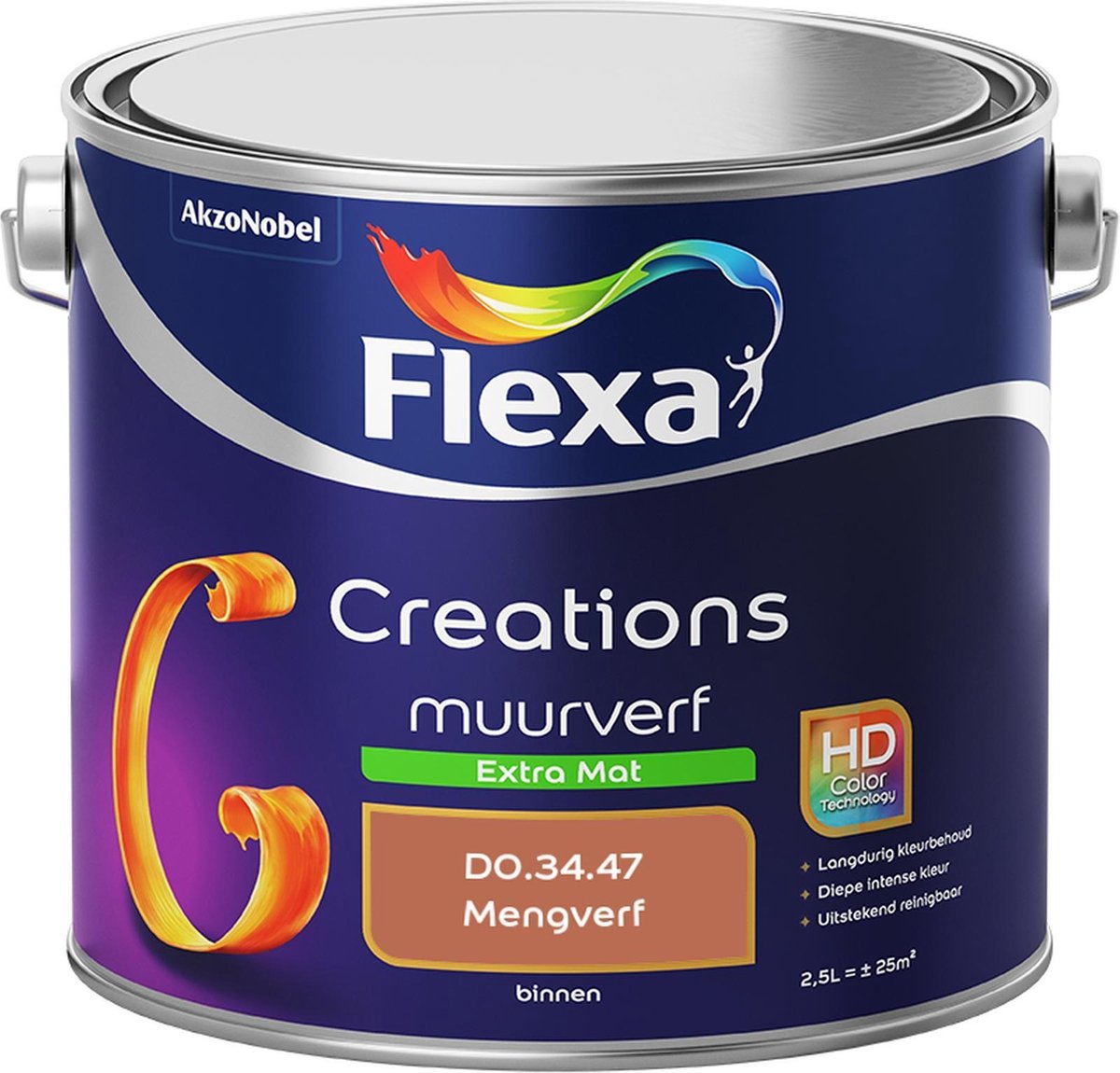 Flexa Creations Muurverf - Extra Mat - Colorfutures 2019 - D0.34.47 - 2,5 liter