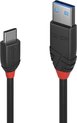 LINDY USB-kabel USB 3.2 Gen1 (USB 3.0 / USB 3.1 Gen1) USB-C stekker, USB-A stekker 1.50 m Zwart 36917