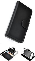 Echt Leder Zwart Wallet Bookcase Pearlycase® Hoesje voor Apple iPhone 5/5S/SE