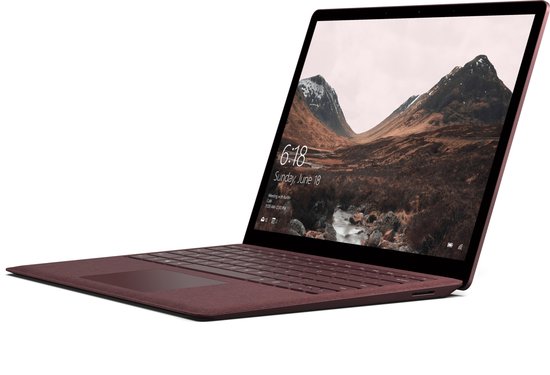 Microsoft Surface Laptop Core i5 8 GB 256 GB rood Microsoft Surface Laptop Core i5 8 GB 256 GB rood