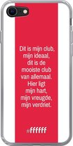 6F hoesje - geschikt voor iPhone 8 - Transparant TPU Case - AFC Ajax Dit Is Mijn Club #ffffff