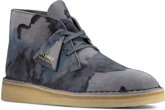 Clarks - Heren schoenen - Desert Coal - G - blue camo - maat 8,5 | bol.com