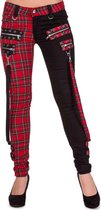 Banned Broek -XL- Jetsetter Rood/Zwart