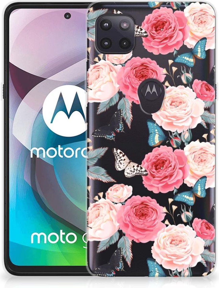Motorola Moto G 5G TPU Case Butterfly Roses