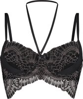 Hunkemöller Dames Lingerie Voorgevormde longline beugel bh Coco  - Zwart - maat E75