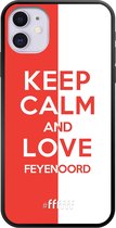 6F hoesje - geschikt voor iPhone 11 -  TPU Case - Feyenoord - Keep calm #ffffff