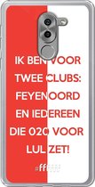 6F hoesje - geschikt voor Honor 6X -  Transparant TPU Case - Feyenoord - Quote #ffffff