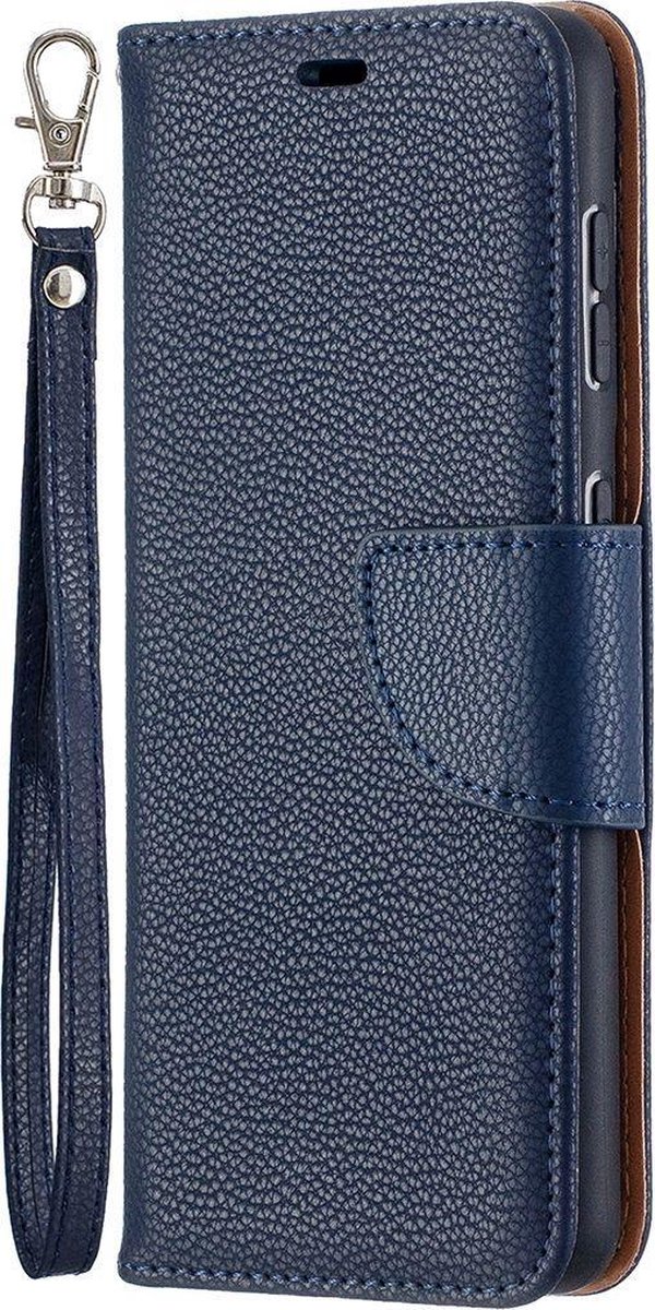 Mobigear Telefoonhoesje geschikt voor Samsung Galaxy S21 Hoesje | Mobigear Excellent Bookcase Portemonnee | Pasjeshouder voor 2 Pasjes | Telefoonhoesje voor Pinpas / OV Kaart / Rijbewijs - Blauw