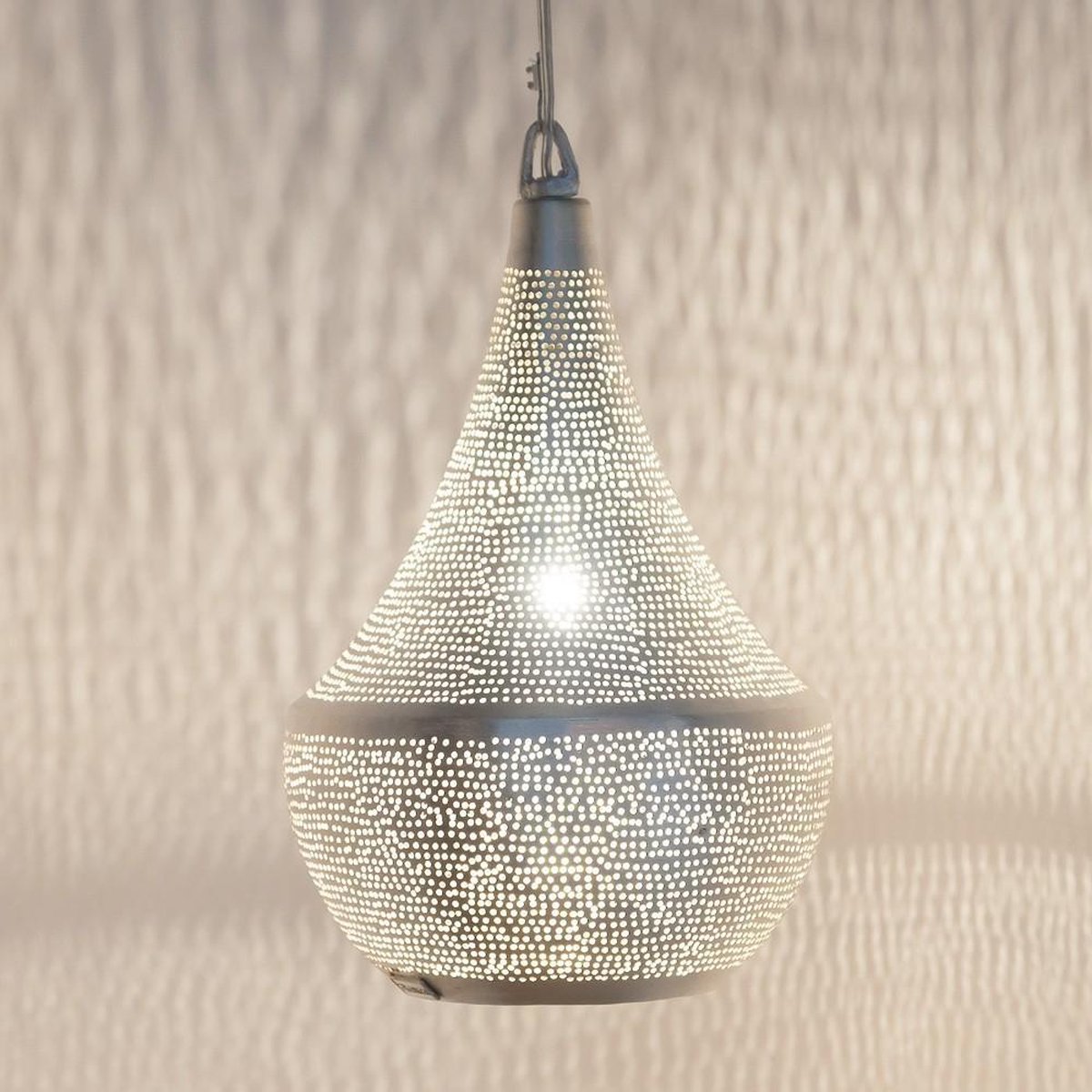 Zenza - Hanglamp -Oosterse Lamp- Bella - FiliSky - Small - Zilver
