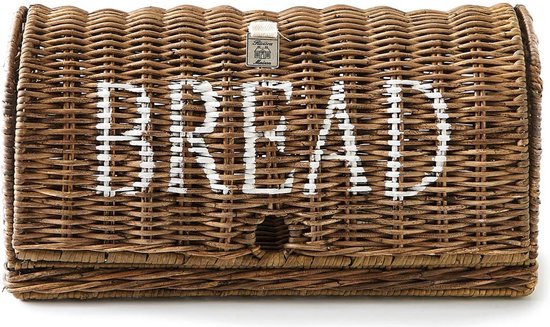 oorsprong Absurd onbetaald Riviera Maison Broodmand Riet - Rustic Rattan Bread Box - Bruin | bol.com