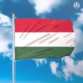 vlag Hongarije 150x225cm - Spunpoly