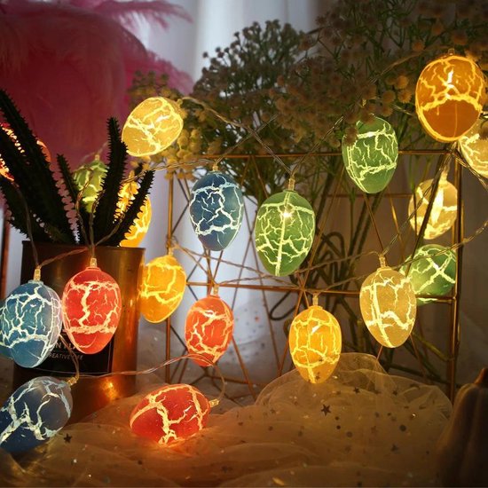 2-pack LED-paasverlichting, 20 LED-paasverlichting, kleurrijke