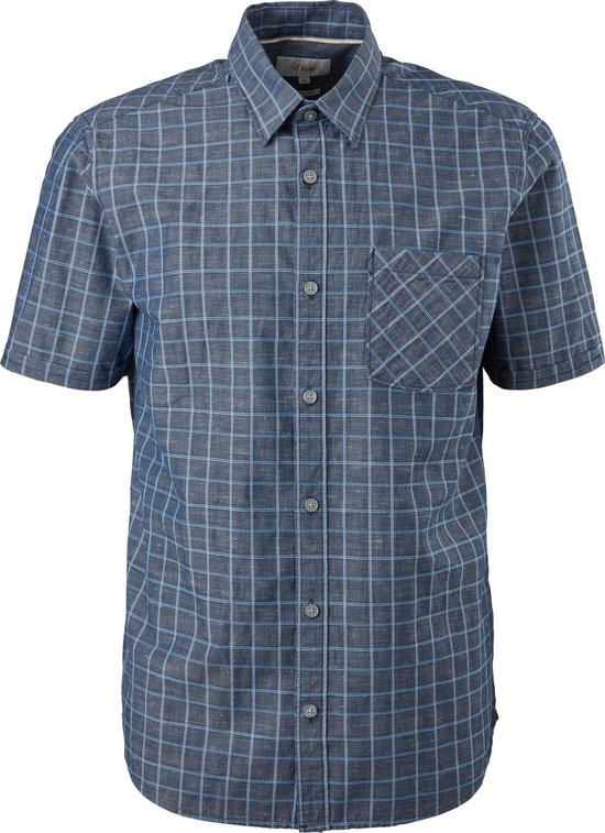 Chemise Homme Manches Courtes S.Oliver - Coupe Classique, Décontractée, Plusieurs Coloris