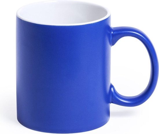 12x tasses/tasses bleu/blanc 350 ml - Céramique - Tasses/tasses bleues pour  le... | bol