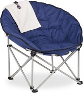 Relaxdays campingstoel opvouwbaar - vouwstoel - klapstoel - outdoor stoel - moon chair