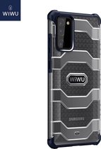 WiWu - Samsung Galaxy S20 FE Hoesje - Voyager Case - Schokbestendige Back Cover - Donker Blauw