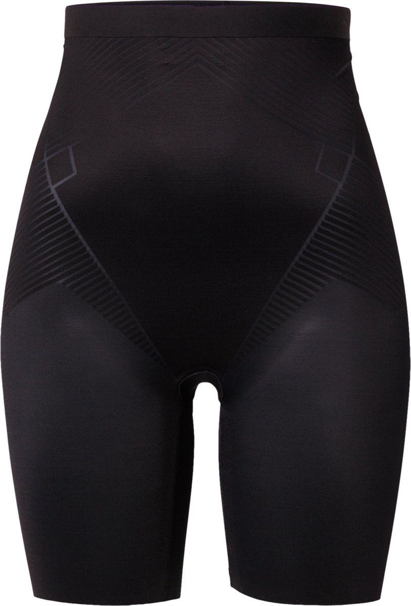 Spanx Thistincts High 2.0 Waisted Mid Thigh Short - Zwart