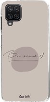 Casetastic Samsung Galaxy A12 (2021) Hoesje - Softcover Hoesje met Design - Be kind Print