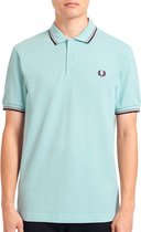 Fred Perry - Twin Tipped Shirt - Lichtblauwe Polo - M - Blauw
